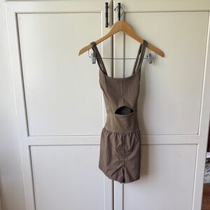 FP Movement by Free People Olive Cutout Romper (righteous runsie)